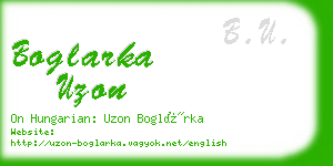 boglarka uzon business card